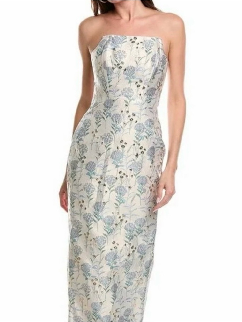 NWT Just Bee Queen JBQ metallic and blue gown sz XSmall